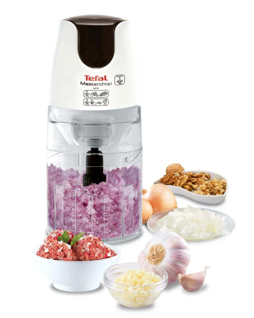 Blender Tefal MasterChop Powelix 4 Blade White Rondo